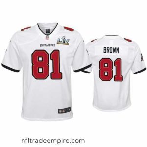 Delightful Antonio Brown Buccaneers White Super Bowl Lv Game Jersey