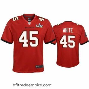 Superb Devin White Buccaneers Red Super Bowl Lv Game Jersey