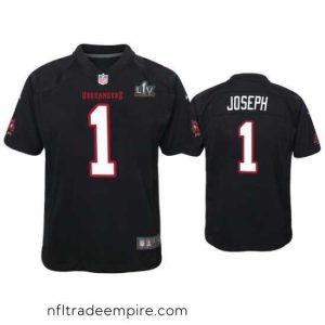 Stunning Greg Joseph Buccaneers Black Super Bowl Lv Game Fashion Jersey