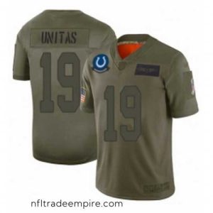 Superb Indianapolis Colts 19 Johnny Unitas Limited Camo 2019 Salute to Service Football Jersey