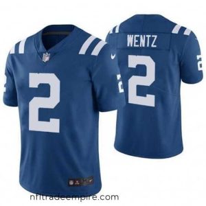 Exquisite Indianapolis Colts 2 Carson Wentz Blue Vapor Untouchable Limited Stitched Football Jersey