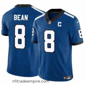 Charming Indianapolis Colts 8 Jason Bean Blue 2024 F.U.S.E Throwback Vapor Untouchable Limited Stitched Football Jersey