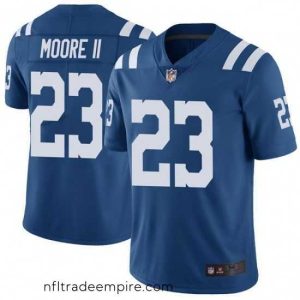 Stunning Indianapolis Colts Kenny Moore II Limited Color Rush Vapor Untouchable Jersey Royal
