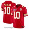 Alluring Kansas City Chiefs 10 Isiah Pacheco Red 2023 F.U.S.E  Vapor Untouchable Limited Stitched 2024 Super Bowl LVIII Jersey
