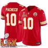 Alluring Kansas City Chiefs Isiah Pacheco #10 Red 2024 2025 Super Bowl LIX F.U.S.E Stitched Jersey