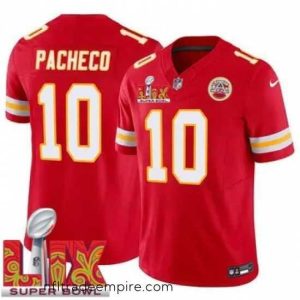 Alluring Kansas City Chiefs Isiah Pacheco #10 Red 2024 2025 Super Bowl LIX F.U.S.E Stitched Jersey