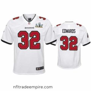 Charming Mike Edwards Buccaneers White Super Bowl Lv Game Jersey