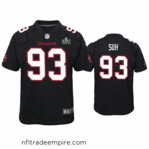 Exquisite Ndamukong Suh Buccaneers Black Super Bowl Lv Game Fashion Jersey