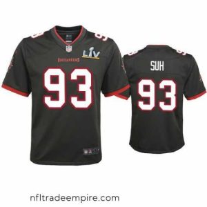 Superb Ndamukong Suh Buccaneers Pewter Super Bowl Lv Game Jersey