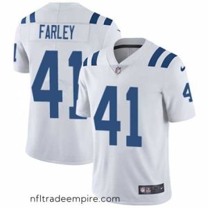 Stunning Nike Colts #41 Matthias Farley White Stitched NFL Vapor Untouchable Limited Jersey