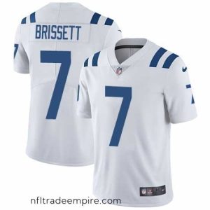 Irresistible Nike Colts #7 Jacoby Brissett White Stitched NFL Vapor Untouchable Limited Jersey