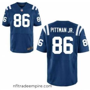 Delightful Nike Colts 86 Michael Pittman Jr. Blue Vapor Limited Stitched NFL Jersey