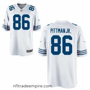 Delightful Nike Colts 86 Michael Pittman Jr. White Vapor Limited Stitched NFL Jersey