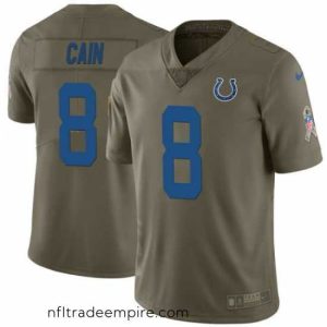 Stunning Nike Deon Cain Indianapolis Colts Limited Green 2017 Salute to Service Jersey