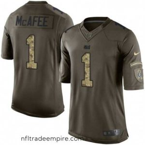 Charming Nike Indianapolis Colts 1 Pat McAfee Elite Green Salute to Service NFL Jersey