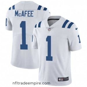 Delightful Nike Indianapolis Colts 1 Pat McAfee Elite White NFL Jersey