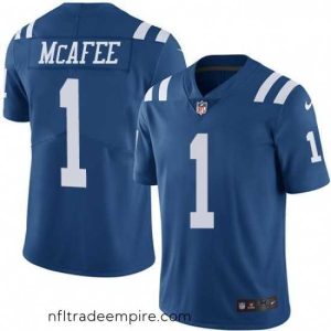 Delightful Nike Indianapolis Colts 1 Pat McAfee Limited Royal Blue Rush Vapor Untouchable NFL Jersey
