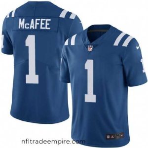 Alluring Nike Indianapolis Colts 1 Pat McAfee Royal Blue Team Color Vapor Untouchable Limited Player NFL Jersey