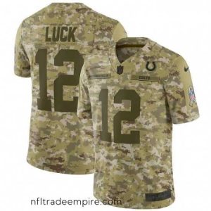 Stunning Nike Indianapolis Colts 12 Andrew Luck Limited Camo 2018 Salute to Service NFL Jersey