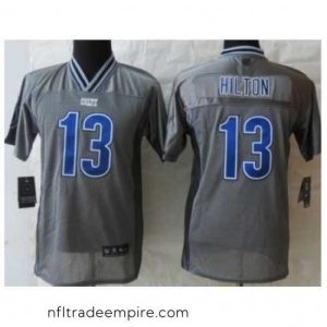 Exquisite Nike Indianapolis Colts 13 T.Y. Hilton Grey Vapor Elite Jerseys