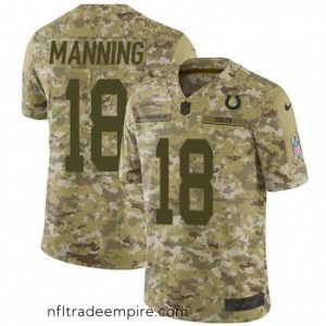Superb Nike Indianapolis Colts 18 Peyton Manning Limited Camo 2018 Salute to Service NFL Jersey