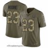 Superb Nike Indianapolis Colts #23 Kenny Moore Limited Olive Camo 2017 Salute to Service NFL Jersey