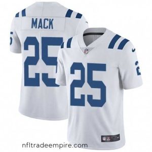 Superb Nike Indianapolis Colts 25 Marlon Mack White Vapor Untouchable Limited Player NFL Jersey