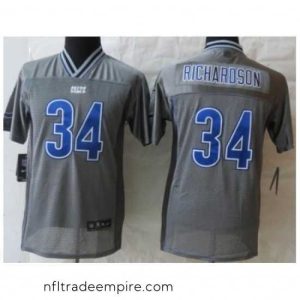 Enchanting Nike Indianapolis Colts 34 Trent Richardson Grey Vapor Elite Jerseys