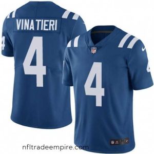 Enchanting Nike Indianapolis Colts 4 Adam Vinatieri Royal Blue Team Color Vapor Untouchable Limited Player NFL Jersey