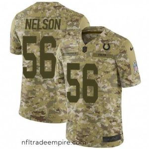 Gorgeous Nike Indianapolis Colts 56 Quenton Nelson Limited Camo 2018 Salute to Service NFL Jersey