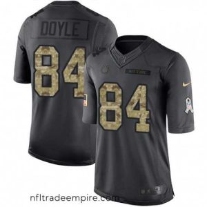 Alluring Nike Indianapolis Colts 84 Jack Doyle Limited Black 2016 Salute to Service NFL Jersey