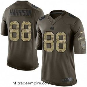 Charming Nike Indianapolis Colts 88 Marvin Harrison Elite Green Salute to Service NFL Jersey