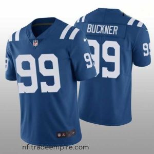 Delightful Nike Indianapolis Colts 99 Deforest Buckner Blue Vapor Limited Stitched NFL Jersey