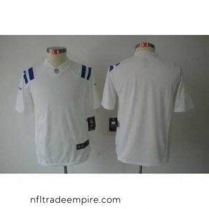 Stunning Nike Indianapolis Colts Blank White Color Limited Jerseys