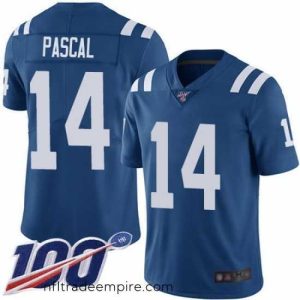 Alluring Zach Pascal Limited Home Jersey 14 Football Indianapolis Colts Royal Blue 1