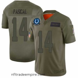 Superb Zach Pascal Limited Jersey 14 Football Indianapolis Colts Camo 2019 Salute