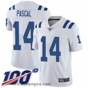 Superb Zach Pascal Limited Road Jersey 14 Football Indianapolis Colts White 100th