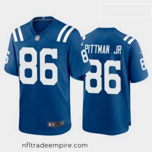 Gorgeous mike pittman jr. indianapolis colts royal game jersey