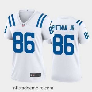 Charming mike pittman jr. indianapolis colts white game jersey